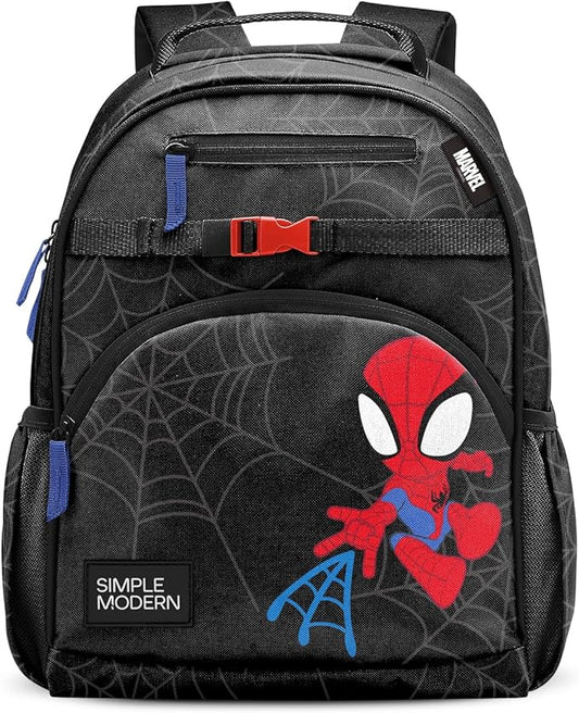 Simple Modern Medium Marvel Toddler Backpack for School Girls and Boys | Kindergarten Elementary Kids Backpack | Fletcher Collection | Kids - 15" tall | Spidey Kid