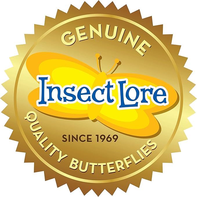 Butterfly Garden: Original Habitat and Two Live Cups of Caterpillars with Journal – Life Science & STEM Education – Butterfly Science Kit - Plus Butterfly Life Cycle Stages Figurines