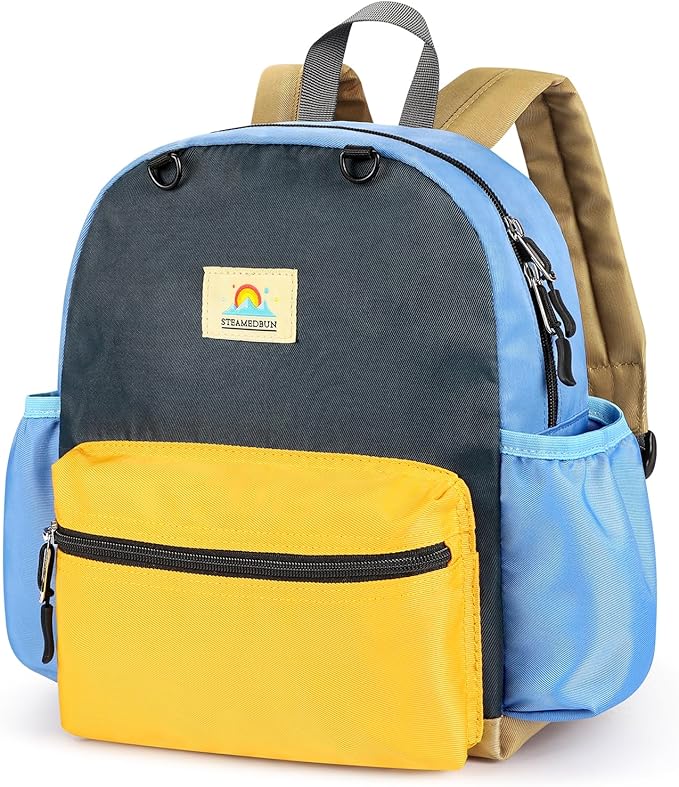 STEAMEDBUN Toddler Backpack for Boys 2-4: Preschool Kindergarten Backpacks - 12 inch Daycare Backpack