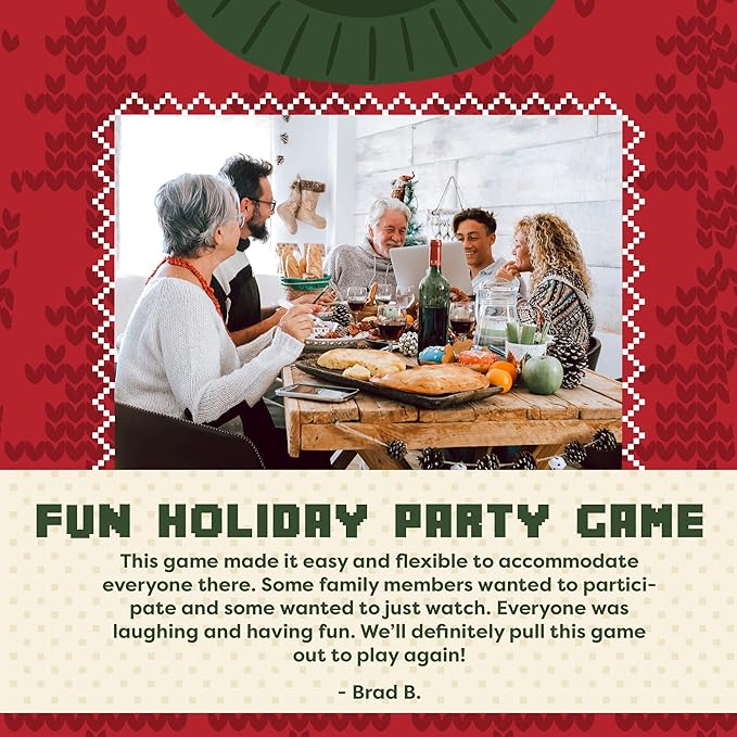 Broadway Murder Mysteries Murder at The Ugly Sweater Office Holiday Party for 3-20 Players | Play Multiple times in-Person/Virtually | Broadway-Themed Game Fun 13+ | USB Loaded: Printable Game Files