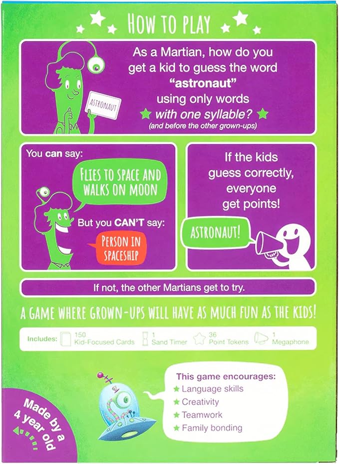 Exploding Kittens My Parents Might be Martians 2+ Players - Ages 4+ - 10 Minutes to Play - Teamwork and Guessing Game - Kid Friendly Card Game, Family Game Night, Parents and Kids Game