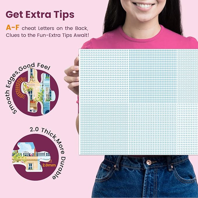 500 Pieces Jigsaw Puzzles for Adults, Beautiful Spring Street Puzzle for Adults Children Elderly, Recycled Paper Puzzle 500 Pieces, Glossy, Sturdy Pieces Challenging Family Game (20.5x15in)