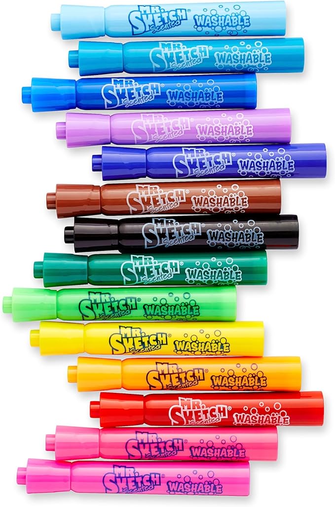 Mr. Sketch® Scented Markers, Chisel Point, Assorted, Pack Of 14