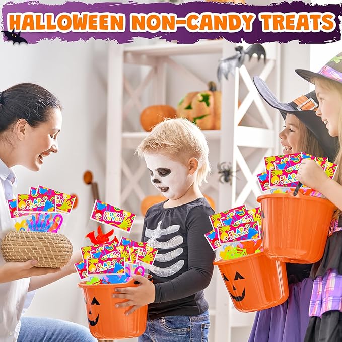 Halloween Treat Non Candy for Kids 28 PCS, Sticky Hands Toys Gifts Prizes for Toddlers, Halloween Goody Bag Bucket Pinata Stuffer Fillers,Birthday Preschool Party Favor Supplies Trinket for Boys Girls