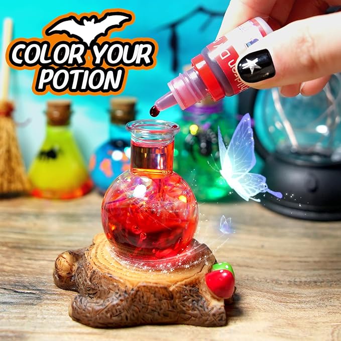 Magic Potions Craft Kit for Kids - Mix 20 Glow Witch Potion Bottles, Fairy Magic Potions Making Kit - Christmas Decorations Birthday Gifts for Girls Boys 6 7 8 9 10+