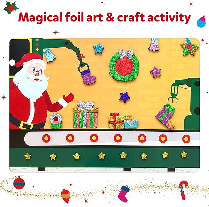 Skillmatics Foil Fun – Mess-Free Art & Craft Kit for Kids, DIY Creative Activity, Travel Game, Stocking Stuffer & Gift for Boys & Girls Ages 4, 5, 6, 7, 8, 9