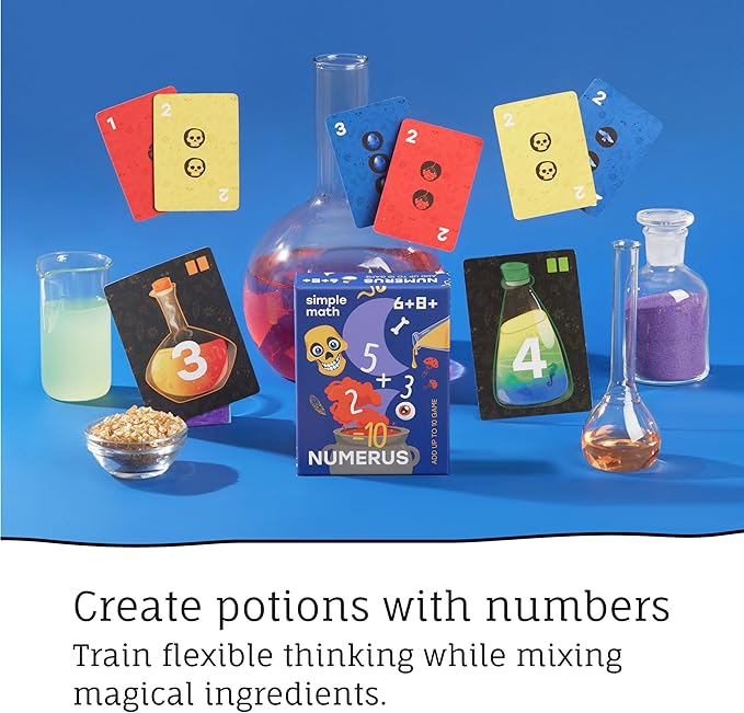 Math Card Games Bundle for Kids 6+ & 8+ | 3 Games Included | Fun & Education | Help to Build Math, Focus and Logic | Recommended by Teachers | 2-6 Players | 10 min Playtime (Math Card Bundle)