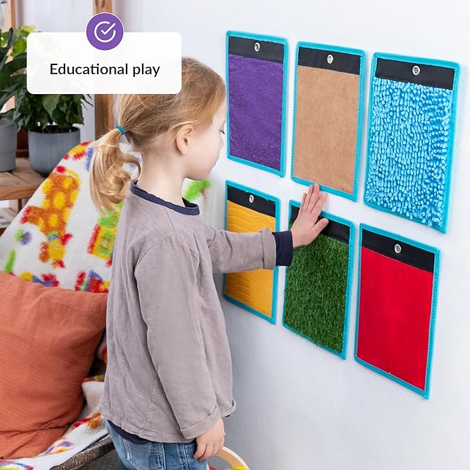 Sensory Mats for Autistic Children | Tiles for Kids | Wall Panel | Multi-Sensory Exploration | Different Textures & Colors | Room Equipment | Tactile Play