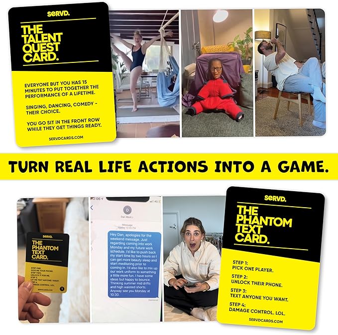 SERVD - Friends Edition - The Hilarious Real-Life Party Card Game for Adults | Injects Fun & Strategy into Time Spent with Friends & Family for Games Night, Parties & Vacations