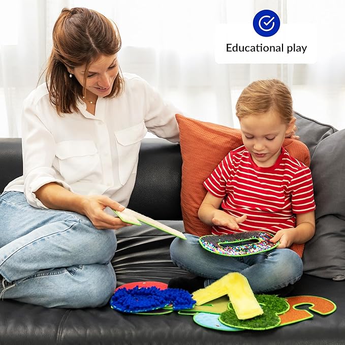 ODOXIA Sensory Mats for Autistic Children | Wall Tiles With Different Textures & Colors | Sensory Rug | Panel for Kids