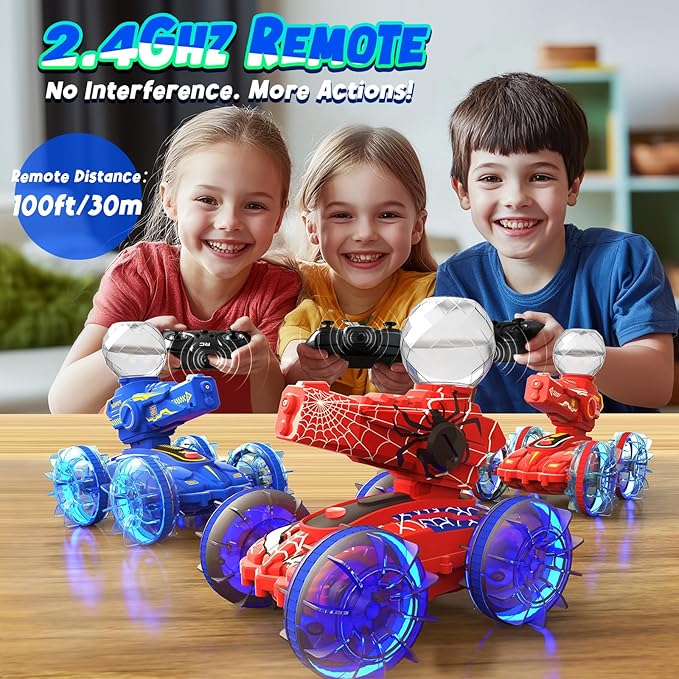 Amphibious Remote Control Car with Water Gun, Waterproof Spider RC Cars & RC Boat for Kids, Pool & Beach Water Toys for Summer Outdoor Play 3 4 5 6 7 8 9 Years Old Boy Gift