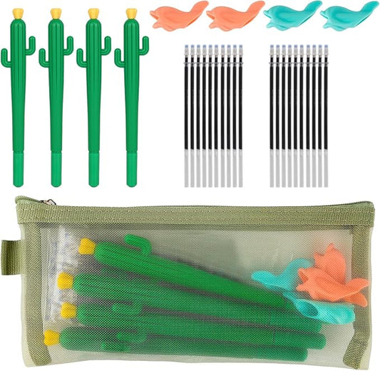 Disappearing Ink Pen, Magic Pens with Grips and Refills, Suitable for Handwriting Practice Book, Reusable Drawing Pen of Invisible Ink, Children's Writing Practice Aid