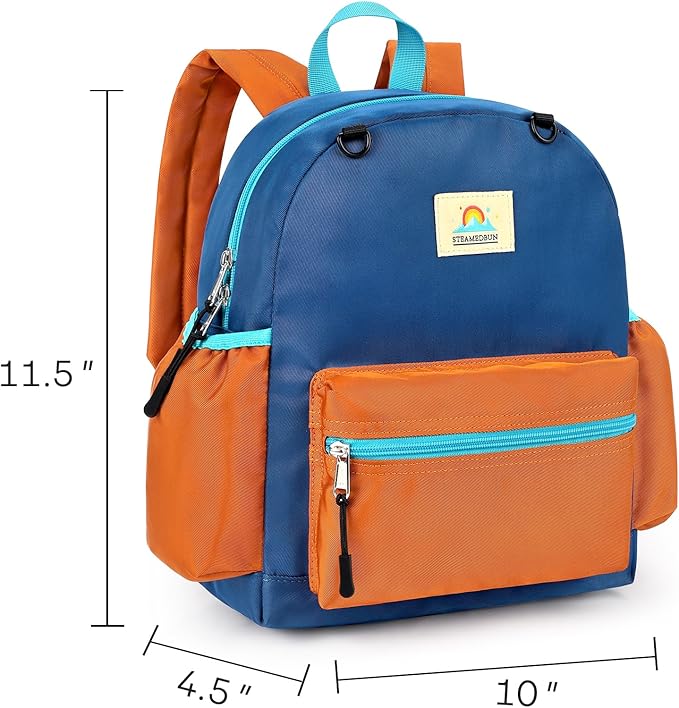 STEAMEDBUN Toddler Backpack for Boys 2-4: Kids Backpack Boys Girls - Preschool Kindergarten Daycare Backpacks - 12 inch