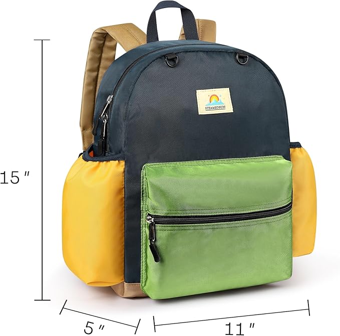 STEAMEDBUN Kids Backpack for Boys 6-8: Toddler Backpack for Preschool Kindergarten - Boys Backpacks for Elementary 4-6