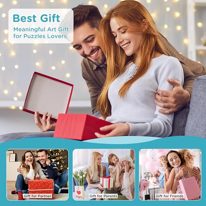 Puzzles for Adults 1000 Pieces - Vintage Country Store Jigsaw Puzzles, Colorful Retro Shop Scene Puzzle for Family Fun and Home Decor