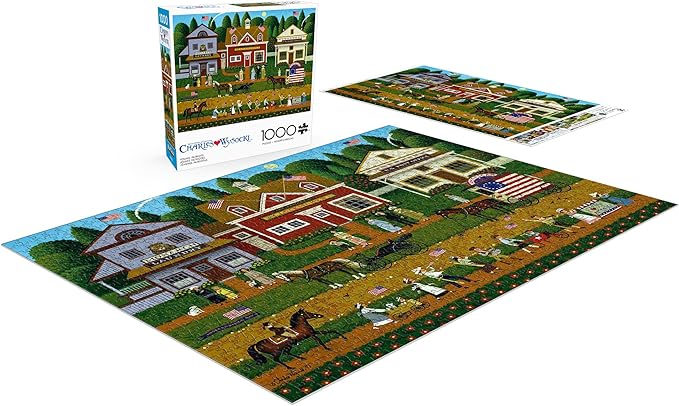 Buffalo Games - Charles Wysocki - Young Patriots - 1000 Piece Puzzle - Challenging Puzzle Perfect for Game Nights - Finished Size is 26.75 x 19.75