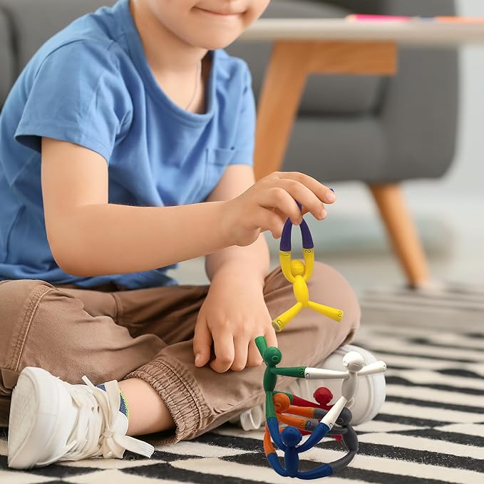 MAGMEN Magnetic Fidget Toys 5 Pack Travel Entertainment for Kids Ages 3 and Up STEM Sensory Toys for Airplane Car Trips & Quiet Play.