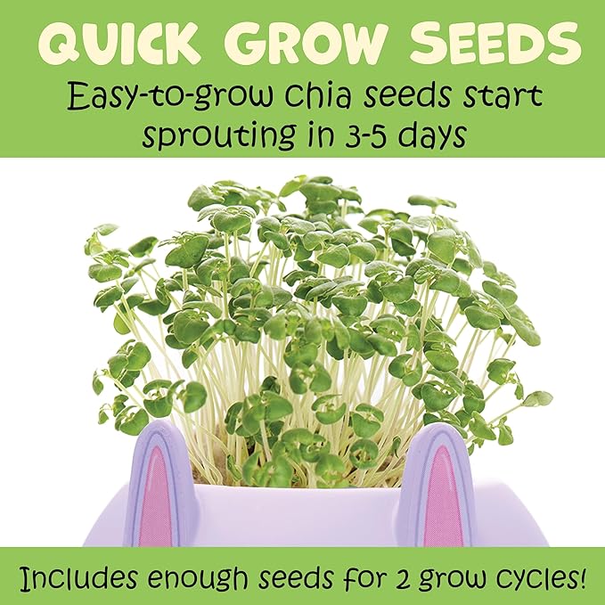 Creativity for Kids Plant-A-Pet: Bunny - Miniature Kit for Kids, Arts and Crafts for Kids, Small Gifts for Birthdays, Stocking Stuffers, and Easter Baskets (Ages 6+)