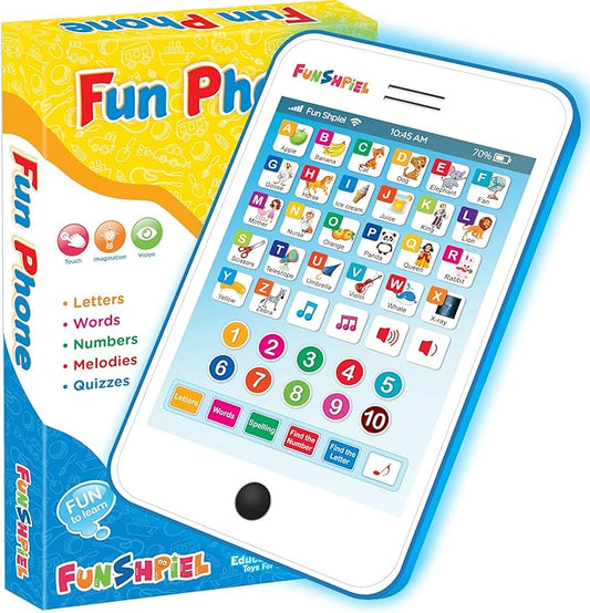 Kid Tablet - Kindergarten Learning Activities, ABC Learning for Toddlers, Kids Phone Toy for Speech Therapy & Letter Sounds