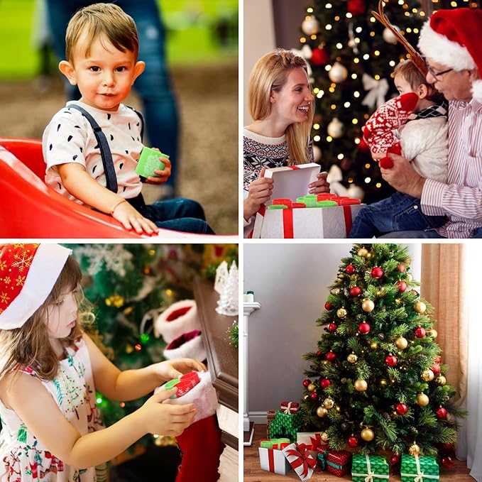 36PCS Christmas Coil Springs for Kids - Assorted Christmas Theme Pattern and Colors Magic Spring Toys, Christmas Party Favors, Christmas Stocking Stuffers for Kids Boys Girls