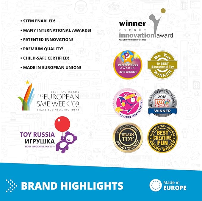 Engino Inventor STEM Toys, 25 Multimodel Set, Building Kit for Kids 6+, Engineering STEM Toys, Science Project for Young Inventors, Gift for Boys & Girls