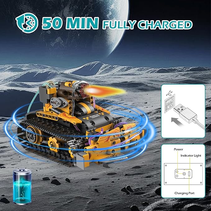 5-in-1 Technic Robot Building Kit for Kids – 673 PCS App & Remote Controlled Wall Robot Toy Set, Programmable STEM Construction Toy, Birthday Gift for Boys and Girls Ages 6-12+