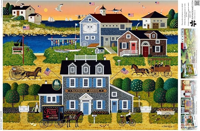 Buffalo Games - Charles Wysocki - Witch's Bay - 1000 Piece Jigsaw Puzzle for Adults -Challenging Puzzle Perfect for Game Nights - Finished Size is 26.75 x 19.75