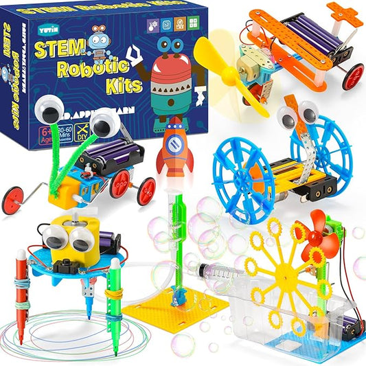 Robotics for Kids Ages 8-12 6-8, Boy Crafts Kids STEM Science Robot Building Kits 8-10 5-7 10-12, STEM Toys for Boys Gifts Age 6 7 8 10 12 13 14 Year Old
