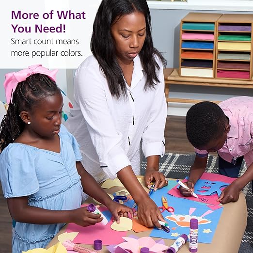 Colorations Lightweight Construction Paper with Organizer - 2200 Sheets - 9" x 12", Assorted Colors, Bulk Arts and Crafts Supplies, Classroom Must Haves