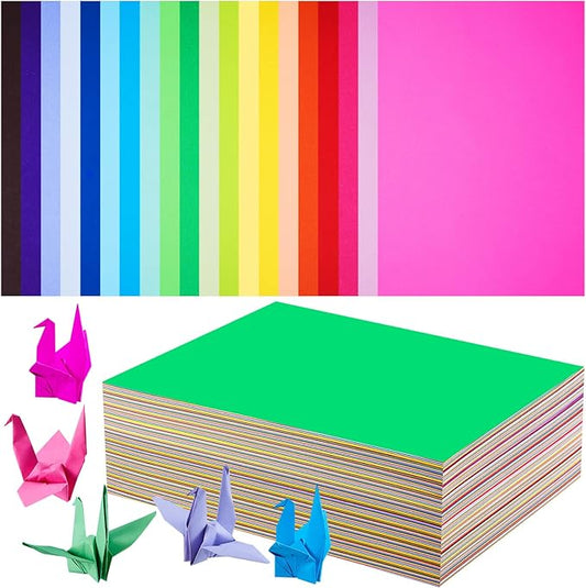 500 Sheets Bulk Construction Paper Assorted Colors Back to School Supplies 9 x 12 Inches Art Lightweight Classic Paper Craft for Kids Adults Holiday Drawing Projects Home Classroom