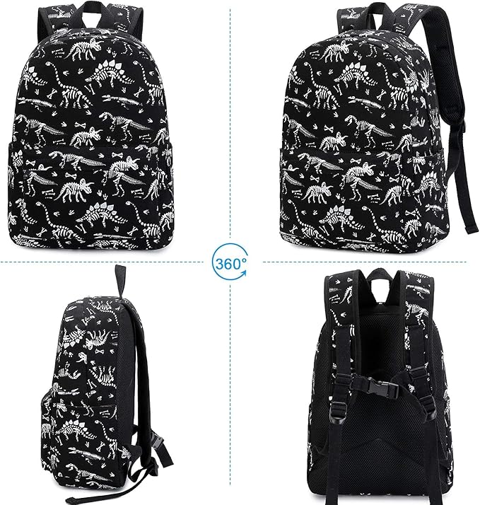 Kids School Backpack with Lunch Box for Boy Kindergarten BookBag School Bag Preschool Kindergarten Toddler Backpack (Luminous)