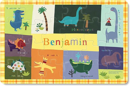 Personalized Jigsaw Puzzle for Kids, 24-Piece - I See Me! (Dinosaur)