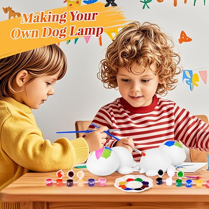 Paint Your Own Turtle Lamp Kit - Art Supplies Arts & Crafts Kit, Painting Kit for Kids Ages 6-12, Arts and Crafts for Kids Ages 8-12, Christmas Birthday Gifts for Girls Boys Age 5 6 7 8 9 10 11 12+