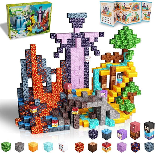 Magnetic Blocks 120PCS Magnetic Building Blocks for Kid 3+, Building Toys for Kid Boys Girls, STEM Sensory Gift for Birthday