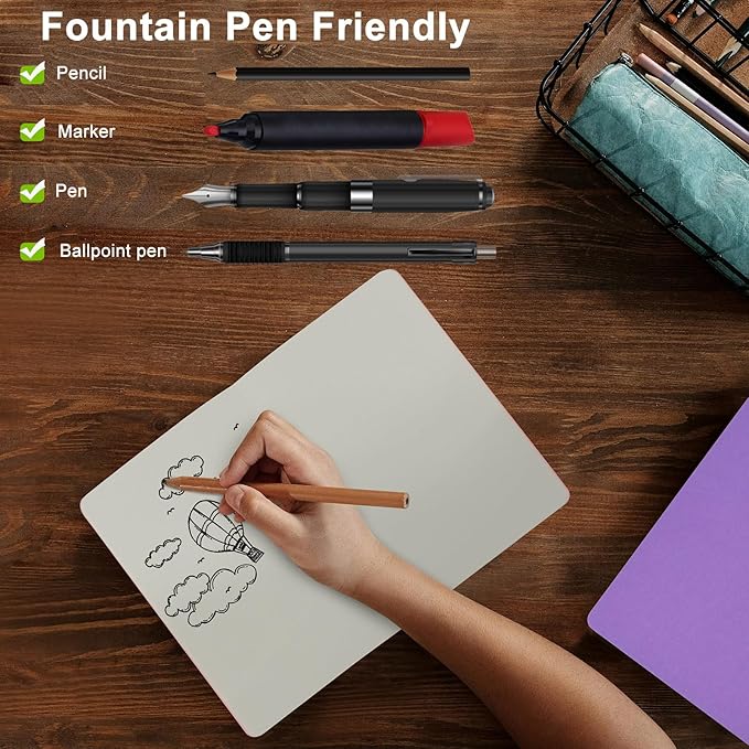 ZCZN 12 Pack Colorful Blank Notebooks Bulk, A5 Journals with 12 Colors, 60 Pages/30 Sheets, 8.3x5.5 Inch, Plain Paper, Travel Writing Journal Notebooks for Work & School