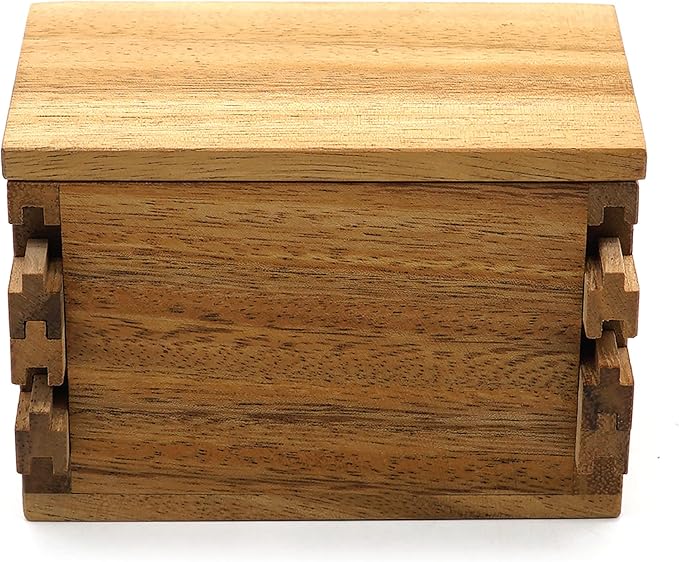 BSIRI Jigsaw Safe Box- Secret Box Brain Teaser Wooden Puzzle Boxes with Hidden Compartments. Ideal Mystery Jewelry, 3D Puzzle Lock Box, Gift Card, and Money Puzzle Box