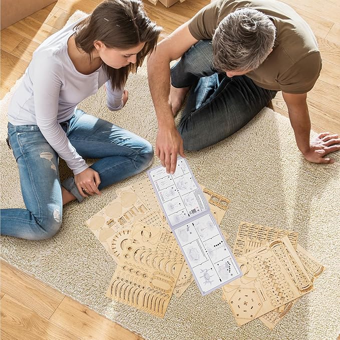 3D Puzzles for Adults, Wooden 3D Puzzle Model Lotus Pavilion Music Box Toys Building Kits, DIY Wood Crafts Cool Toy Hobbies for Men Women, Creative Assembly Gifts