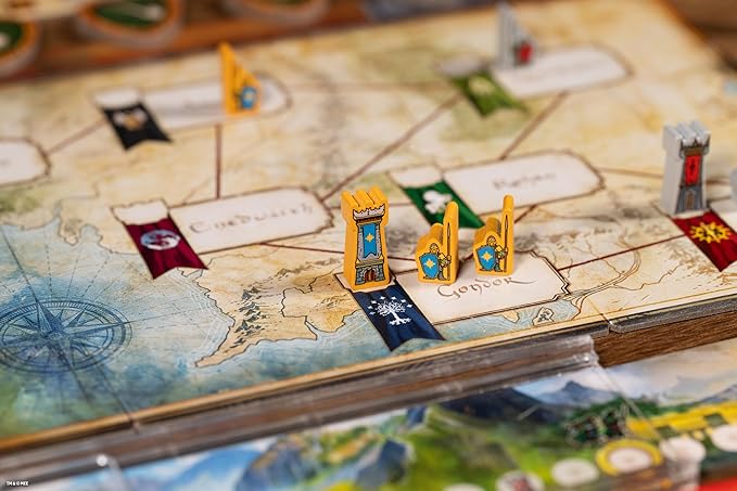 Asmodee The Lord of The Rings: Duel for Middle-Earth Board Game - Epic Strategy Game of Power and Conquest for Kids and Adults, Ages 10+, 2 Players, 30 Minute Playtime