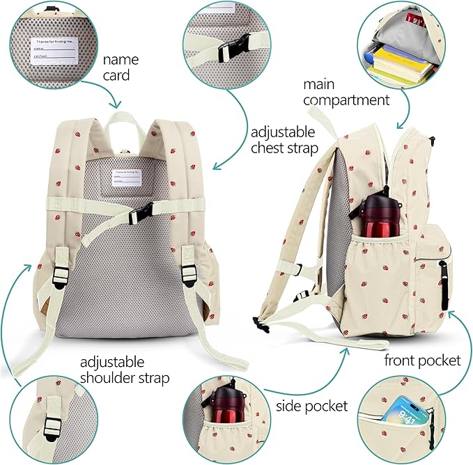 Kids' Backpacks for Girls & Boys - Kindergarten to Elementary School, Small Child Toddler Backpack, 14" H, Ages 3-6