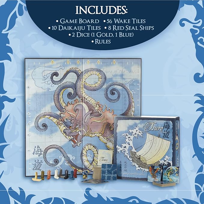 Tsuro of the Seas - A Game of Treacherous Waters - Family Board Game
