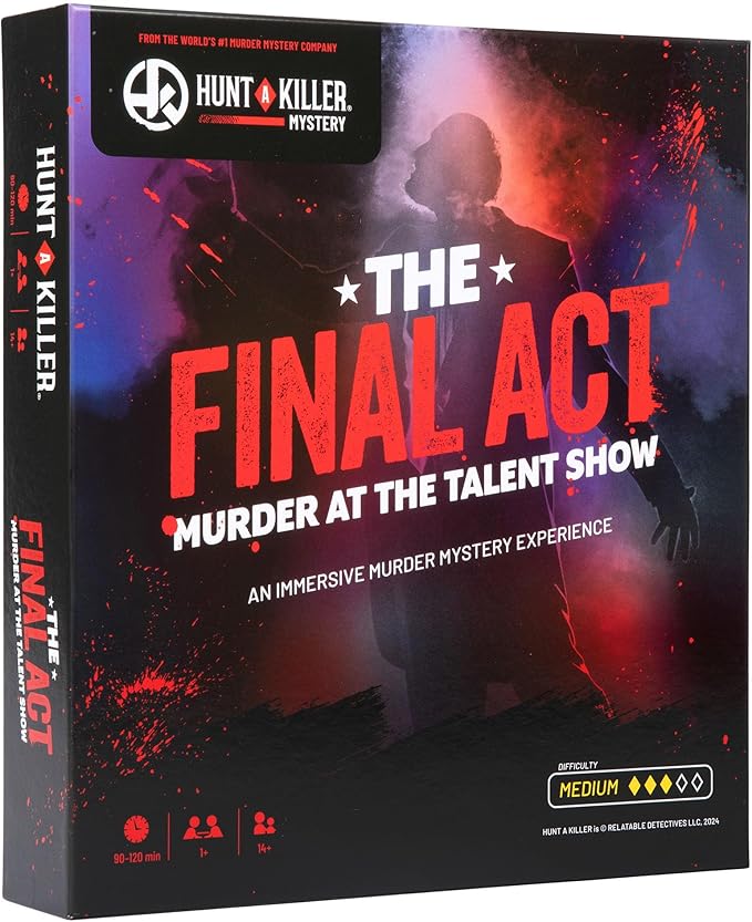 Hunt A Killer: The Final Act: Murder at The Talent Show, an Immersive True Crime Experience, for Fans of Criminal Minds, A Halloween Mystery Party Game for Adults Ideas