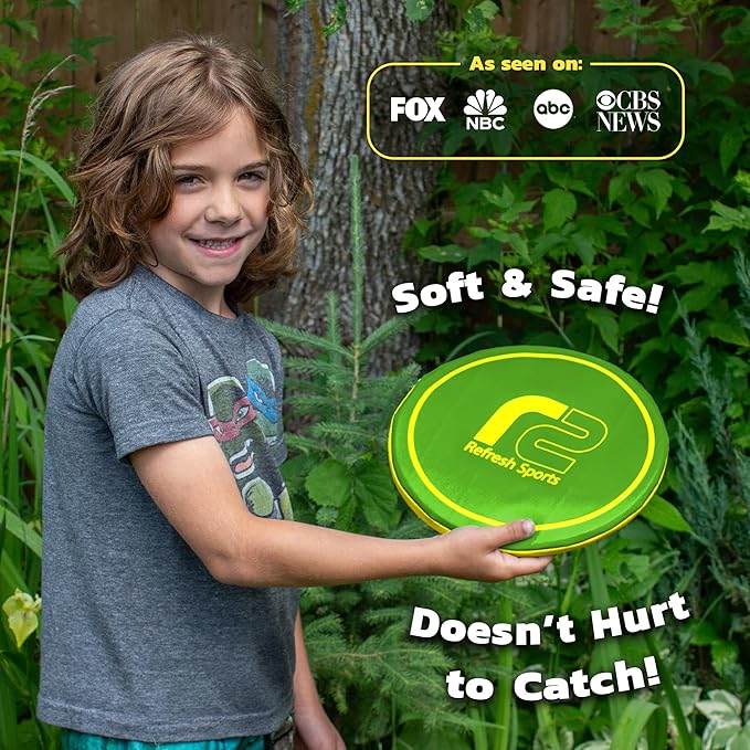 Soft Flying Disc โ Fun Outdoor Toy for Kids, Teens & Adults โ Easy to Catch - Fun Christmaas Gifts for Kids - Pool & Beach Games โ Holiday Present Stocking Stuffer for Boys & Girls Ages 3 4 5 6โ12+