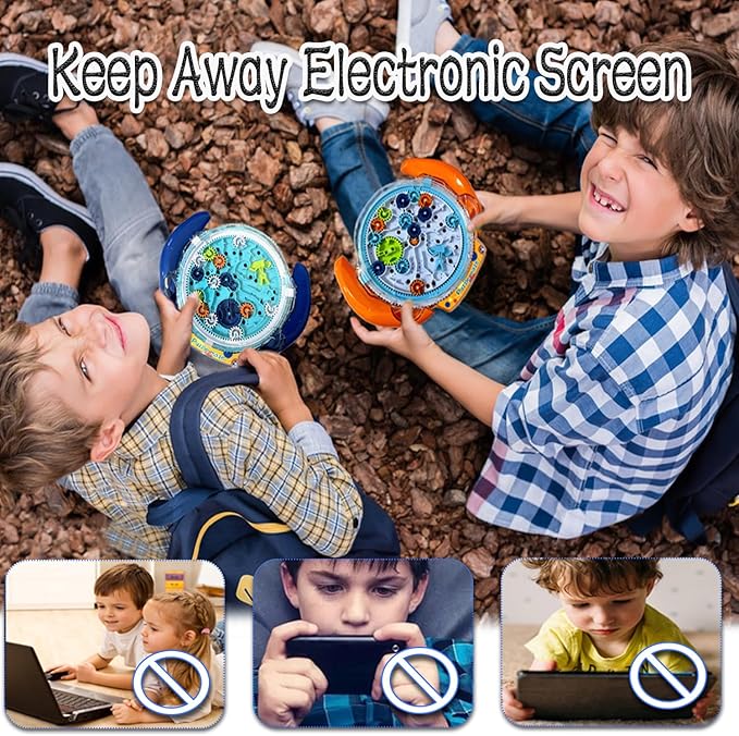 JRD&BS WINL The Ultimate Mind Puzzles for Ages 8-10 Challenge 3D Maze Game Brain Teaser Puzzles Toys for Children Teens and Adult Fun Travel Game for Kids Toys Labyrinth Game Marble Maze (Blue)