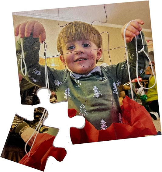 Custom Photo Puzzle from Picture | Upload Your Photo and Choose Color | 9 Piece Personalized Puzzle for Kids Toddlers Acrylic Puzzle Birthday Gifts for Toddler Boy Girl
