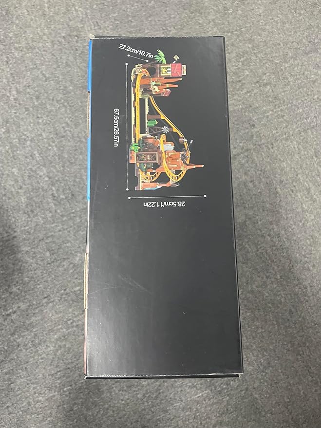 Western Roller Coaster Building Set, Rollercoaster Building Toy with Mine Train, Lifting Chain Drive, Carriage, 1270PCS Mining Coaster Model Playset Gift for Adults Teens Kids Boys Girls 10-12+