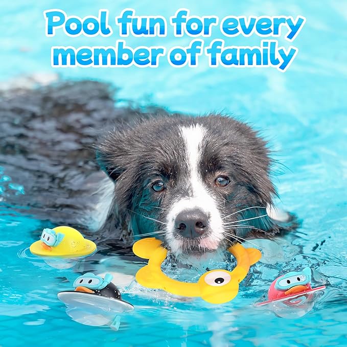 Pool Diving Toys for Kids, 14 PCS Swimming Pool Diving Rings, Summer Dive Sticks with Float Toys for Kids 4-8 8-12, Sea Animals Sinking Games for Teens, with Seahorse/Fish/Turtles/Ducks