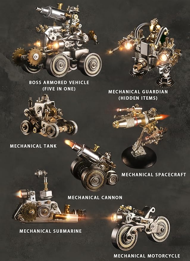 3D Metal Puzzles for Adults,3D Puzzle Metal Model Kit,3D Mechanical Model,Brain Teaser Puzzles DIY Assembling for Stress Relief for Teenagers and Adults