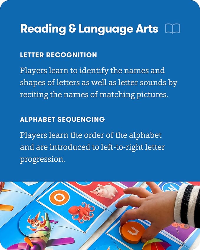 SimplyFun Rooby’s ABC’s - Pre-K Alphabet Game - Letter Recognition Game for Kids - Learn Both Uppercase and Lowercase Letters - 1 to 4 Players, Ages 3 & Up