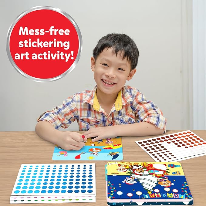 Skillmatics Dot It Sticker Art - PAW Patrol, Mess-Free Fun for Kids, 500+ Stickers, Craft Kits, DIY Scrapbooking Activity, Travel Toys, Gifts for Boys & Girls Ages 3, 4, 5, 6, 7