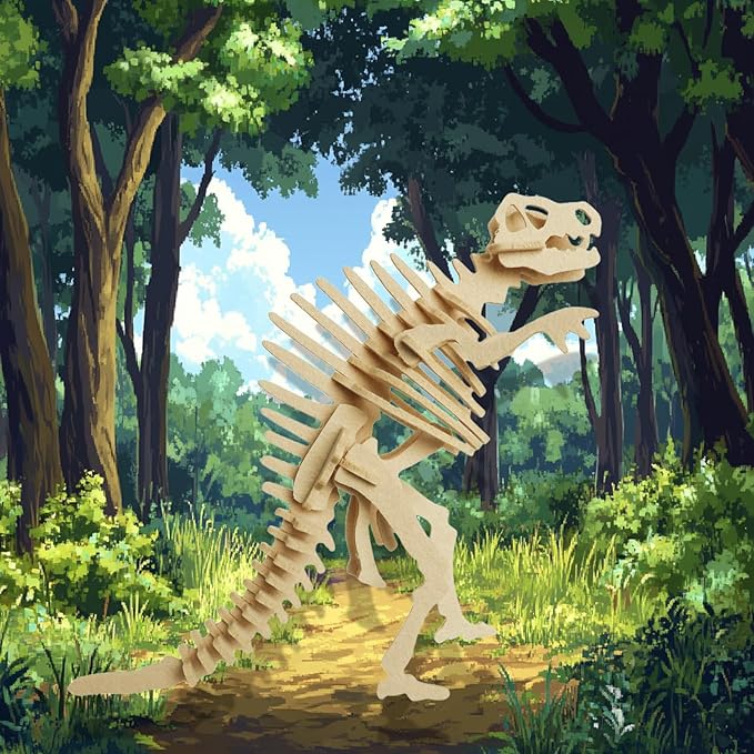 Children's Felt Spinosaurus 3D Jigsaw Puzzle Unique Felt Material Creates a Super Fun Educational Toy Set Designed for Kids Selected Children's Gifts